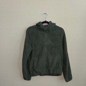 Gerry Weber Textured Green Fleece Jacket